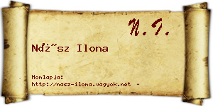 Nász Ilona névjegykártya