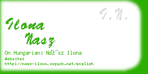 ilona nasz business card